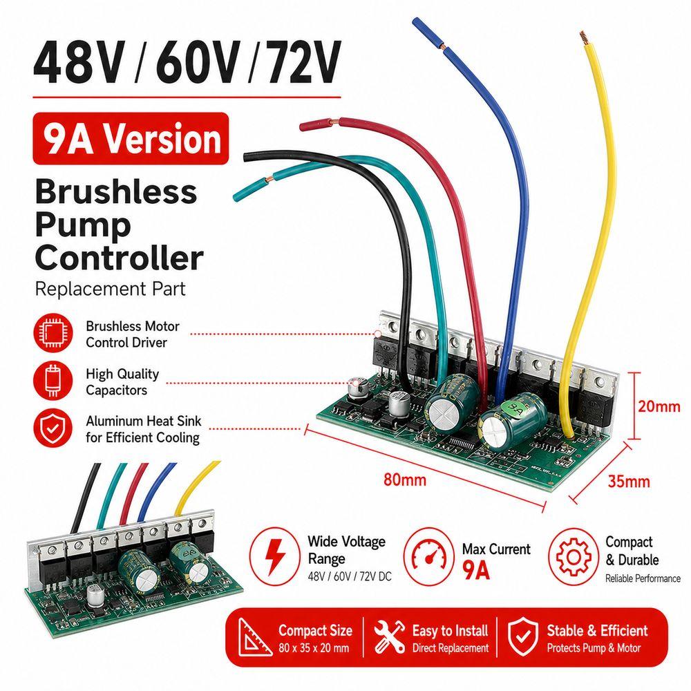 Brushless Control Pump Circuit Board Motor Controller Driver Deep Well Pumps