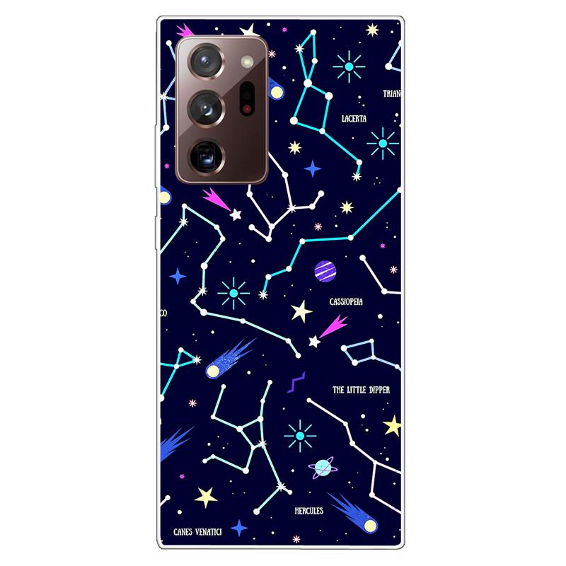 Soft Cover For Samsung Note 20 Ultra Case S20 FE TPU Print Cat Silicone Cases for Samsung Galaxy Note20 M52 5G Funda Coque Clear