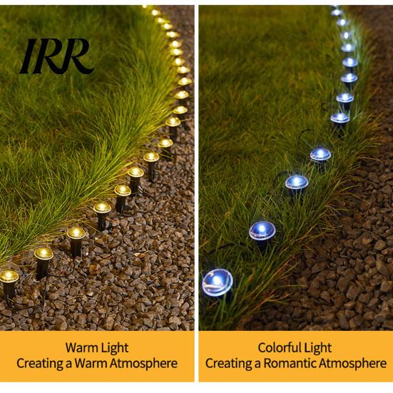 Decorative Solar Outdoor Lights 15 Pcs Mini Ground LED Flat Landscape Lighting Waterproof Small Walkway Garden with Auto On/Off for Pathway Yard