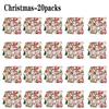 1-20Packs Christmas Stickers Waterproof Decals for DIY Skateboard Helmet Bicycle Water Bottle Holiday Gift Giving Party Supplies