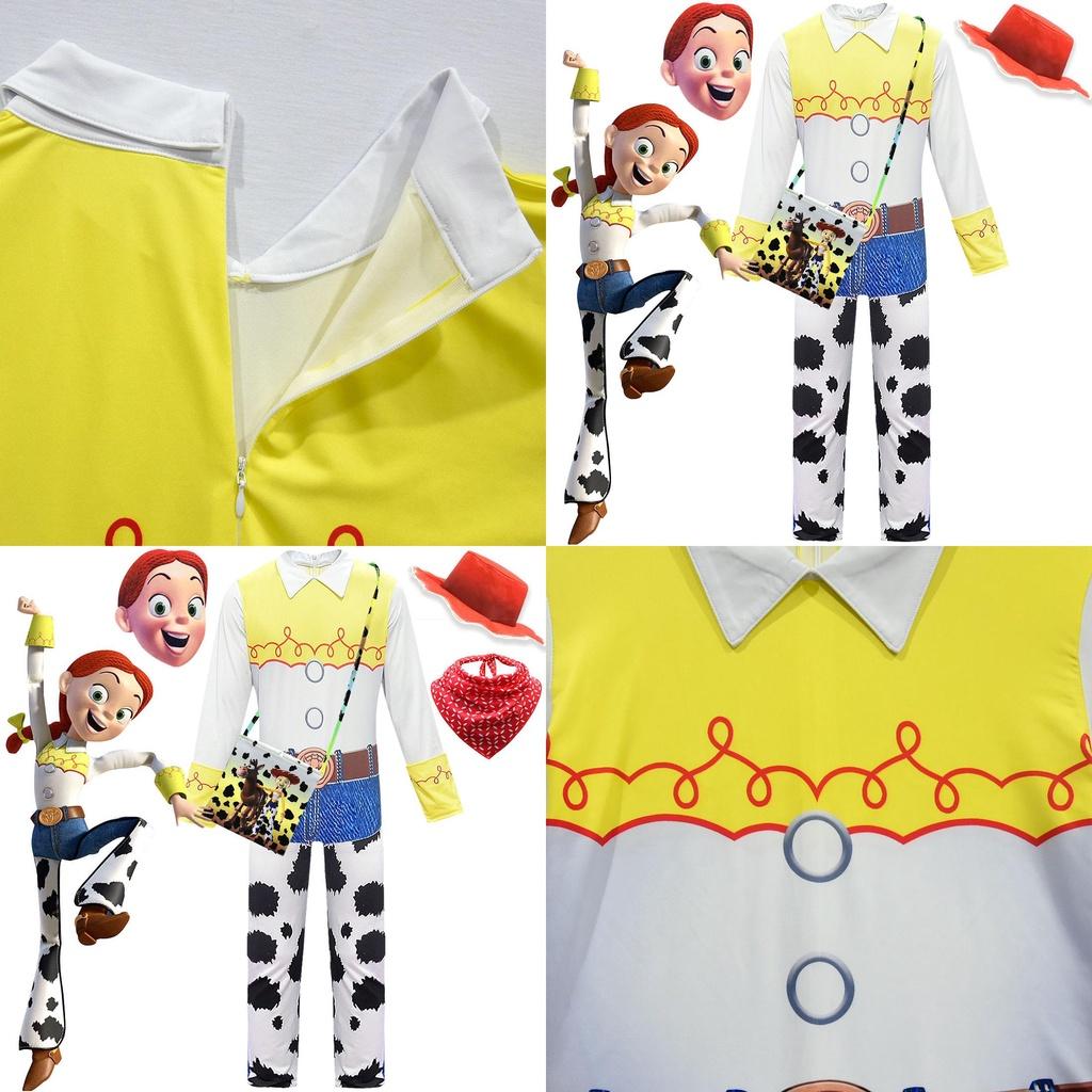 Adorable Toy Story 4 Girls Tsui Cosplay Jumpsuit Costume For Playful Dress-up Parties