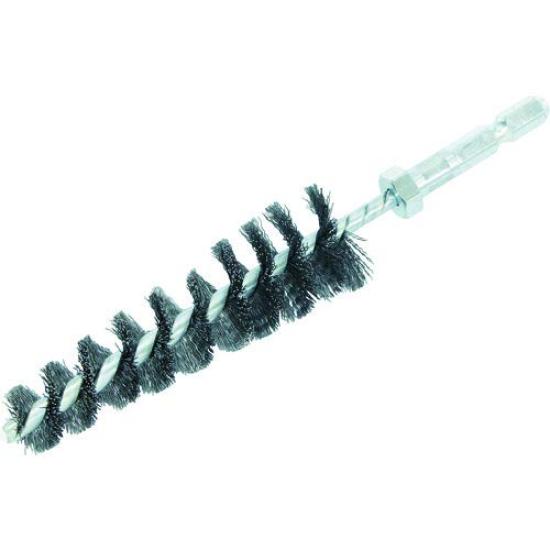 

TRUSCO Hexagonal Shaft Tapered Screw Brush Hard Steel Wire For Hole 6TNB1424WB 0.2 14~24