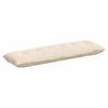 Back Cushion Beige 160 X 50 Cm Microfibre Fabric