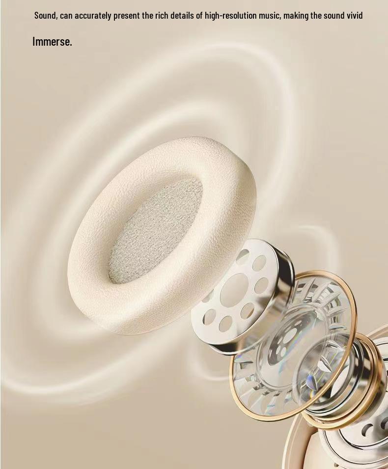 High-Quality Over-Ear Wireless Bluetooth Headphones with Type-C Charging, Model 2961, Full Ear Cup Design