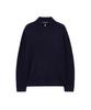 IOLO Cable Mock Neck Half Zip_Navy
