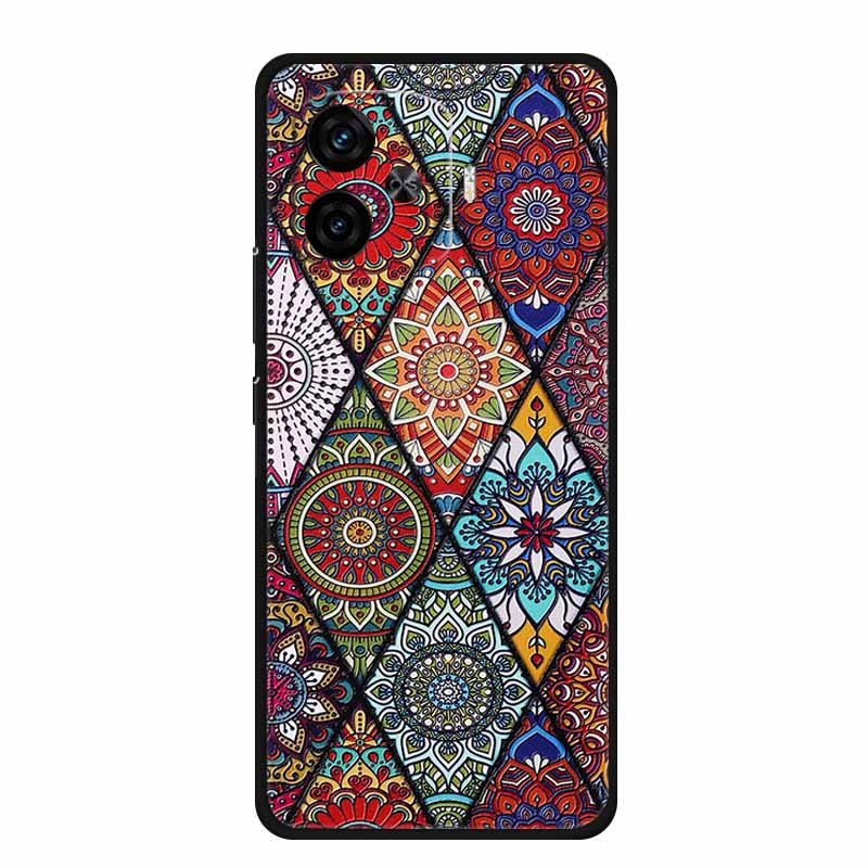3D Emboss Case For Vivo iQOO Neo 10R Phone Case Relief Flower Silicone Soft Coque For Vivo iQOO Neo 10R 10 R Back Cover Case Bag