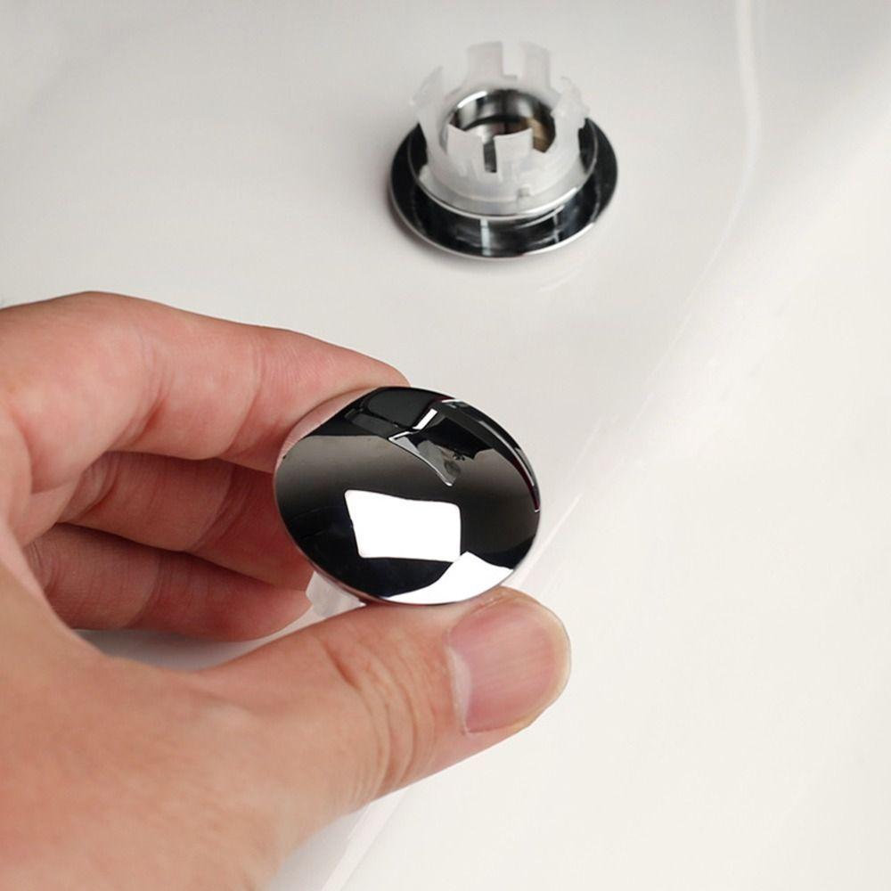 Sink Overflow Covers Copper Wash Basin Overflow Ring Plug Replacement Sink Hole Cover Durable Kitchen Bathroom Accessories