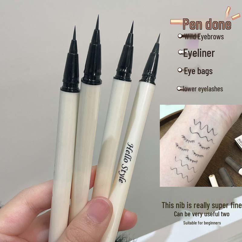 Hello Style Waterproof & Smudgeproof Super Fine Eyeliner Pen for Lower Lashes