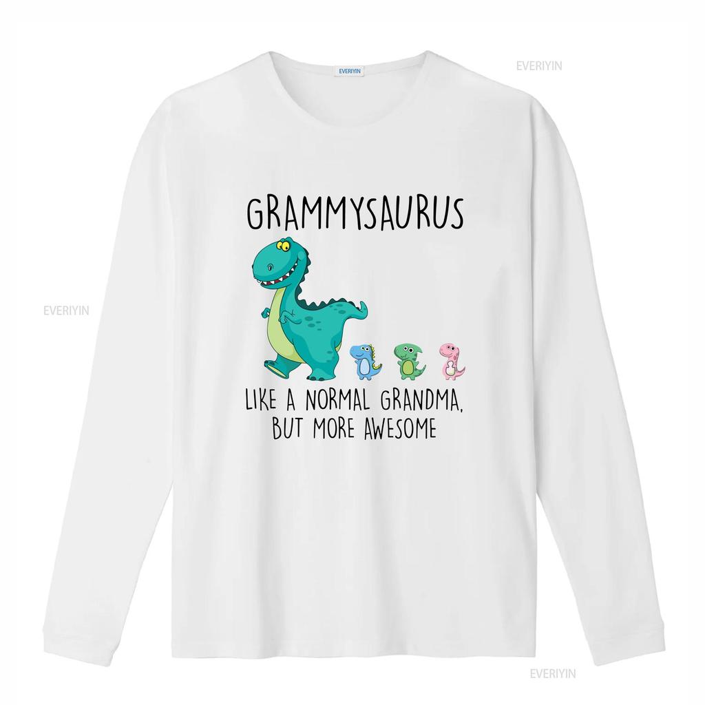 Grammysaurus Like A Normal Grandma But More Awesome T Shirt Mothers Day GifT Vintage Washed Graphic Fashion Stylish Stretched
