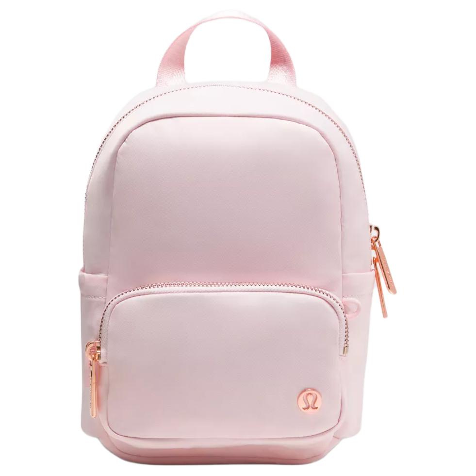 

Lululemon Everywhere 4L Brand Solid Color Versatile Nylon Mini Backpack Women backpack Pink-Pearl Khaki Rose-Gold LU9DE4S-6707 Pink Pearl & Khaki & Rose Gold