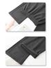 Gray Glitter High-Waisted Wide-Leg Elastic Drawstring Pants for Women - Spring/Autumn 2025