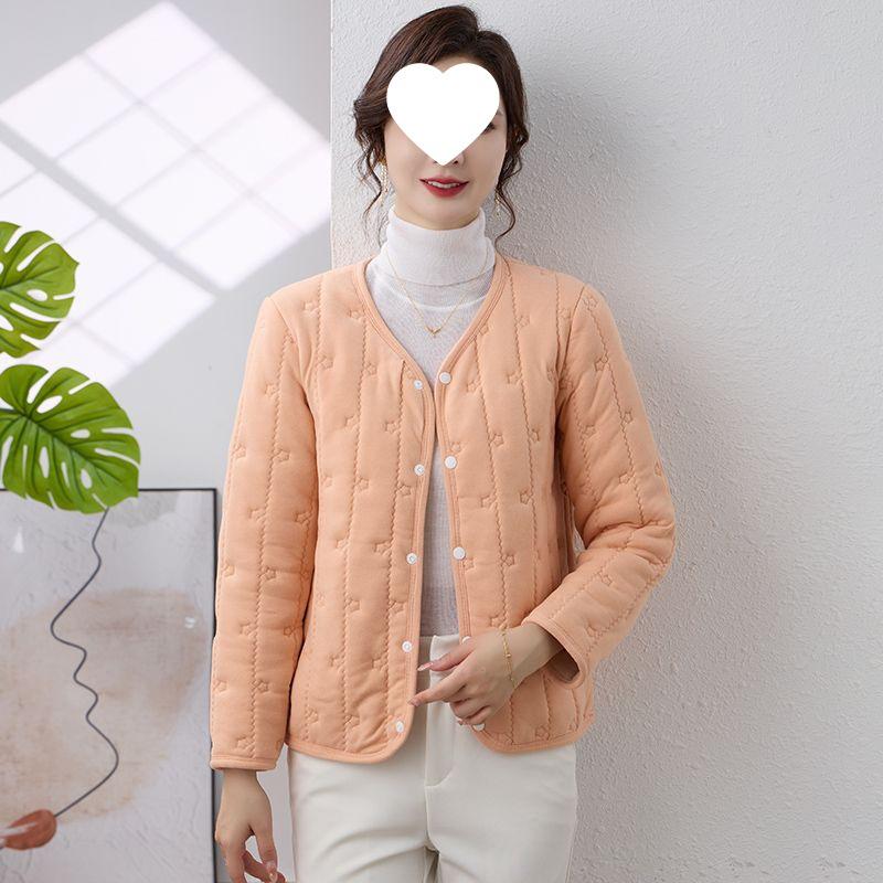 New Autumn/Winter Young Fashion Mom's Silk & Cotton Padded Warm Jacket