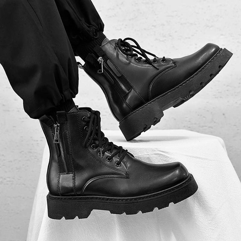 Martin boots men's boots locomotive boots high-top leather boots autumn and winter new boots boots large size tooling shoes