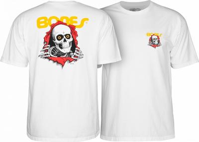 Powell Peralta BONES RIPPER Skateboard T-Shirt WEISS Unisex T-Shirt