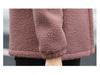 Plush Winter Coat for Middle-Aged Women: Lamb Wool Cotton Jacket, Stylish and Warm for Moms with Added Lining