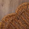 Heart-shaped Handwoven Rattan-Style Storage Basket