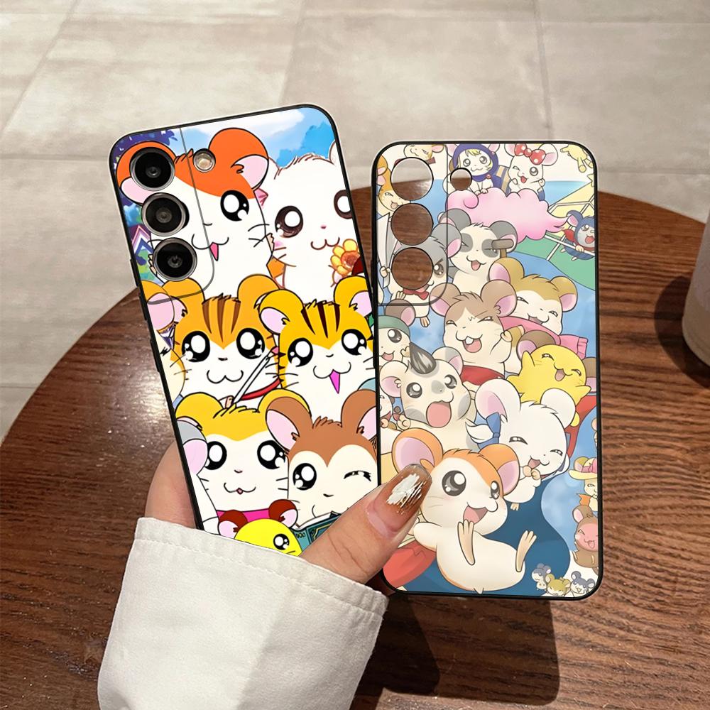 Hamtaro Cute Hamster Mouse Phone Case For Samsung S24 Ultra S23 Fe S22 S20 S21 Plus Galaxy A54 A34 A24 A53 Note 20 Cover