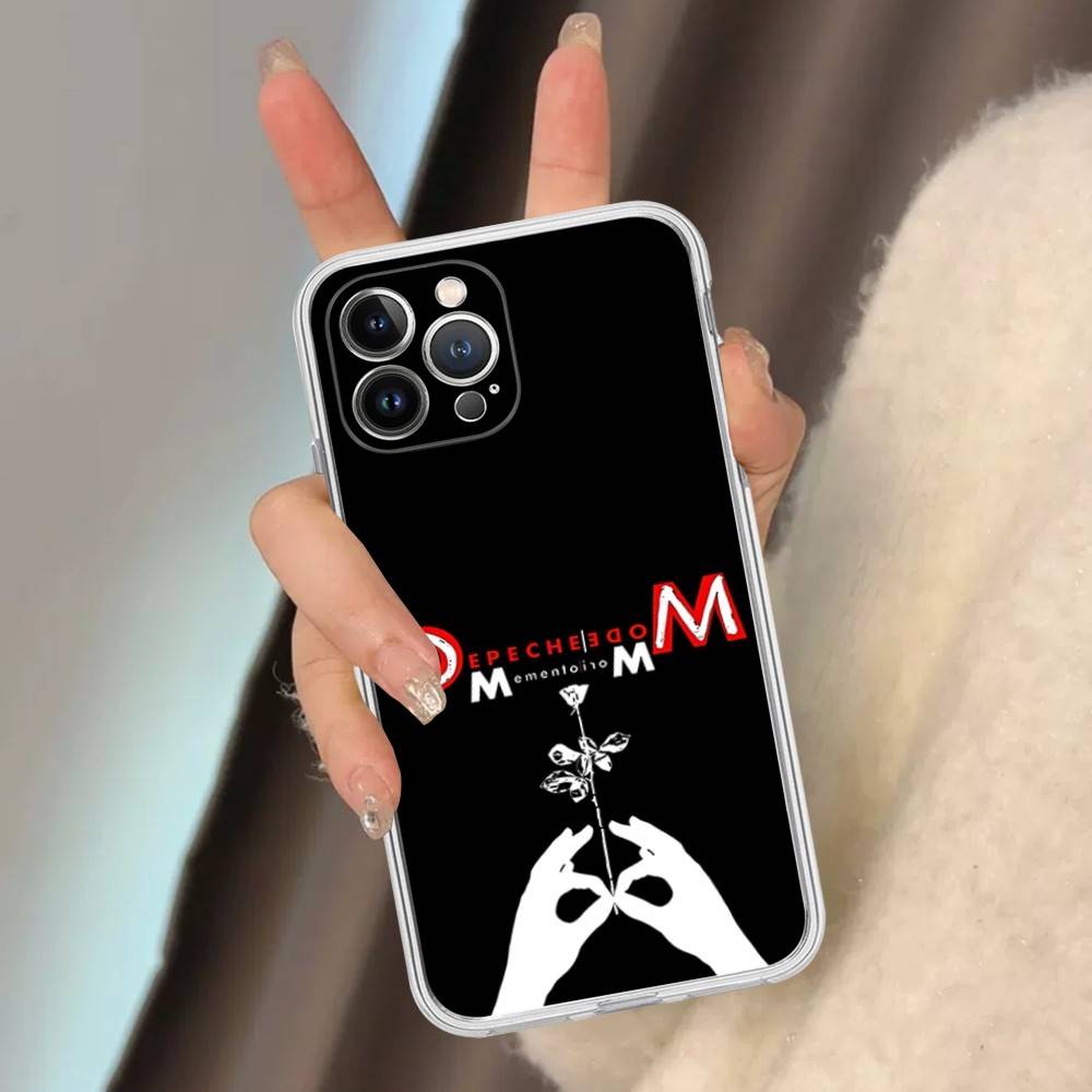 

D-Depeche Mode Rock Band Transparent Soft Phone Case For IPhone 15 12 14 16 17 13 Plus 11 Pro Max 13 Pro iPhone 14 pro