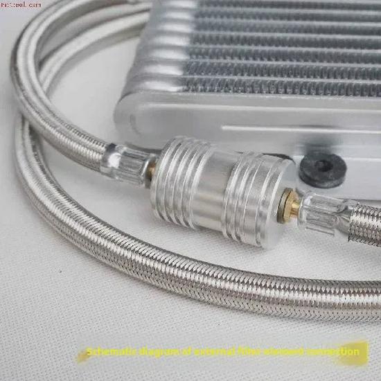 Motorcycle Off-Road Oil Cooler Radiator Pipe for CB CG Kymco Sanyang T1 Qianlong