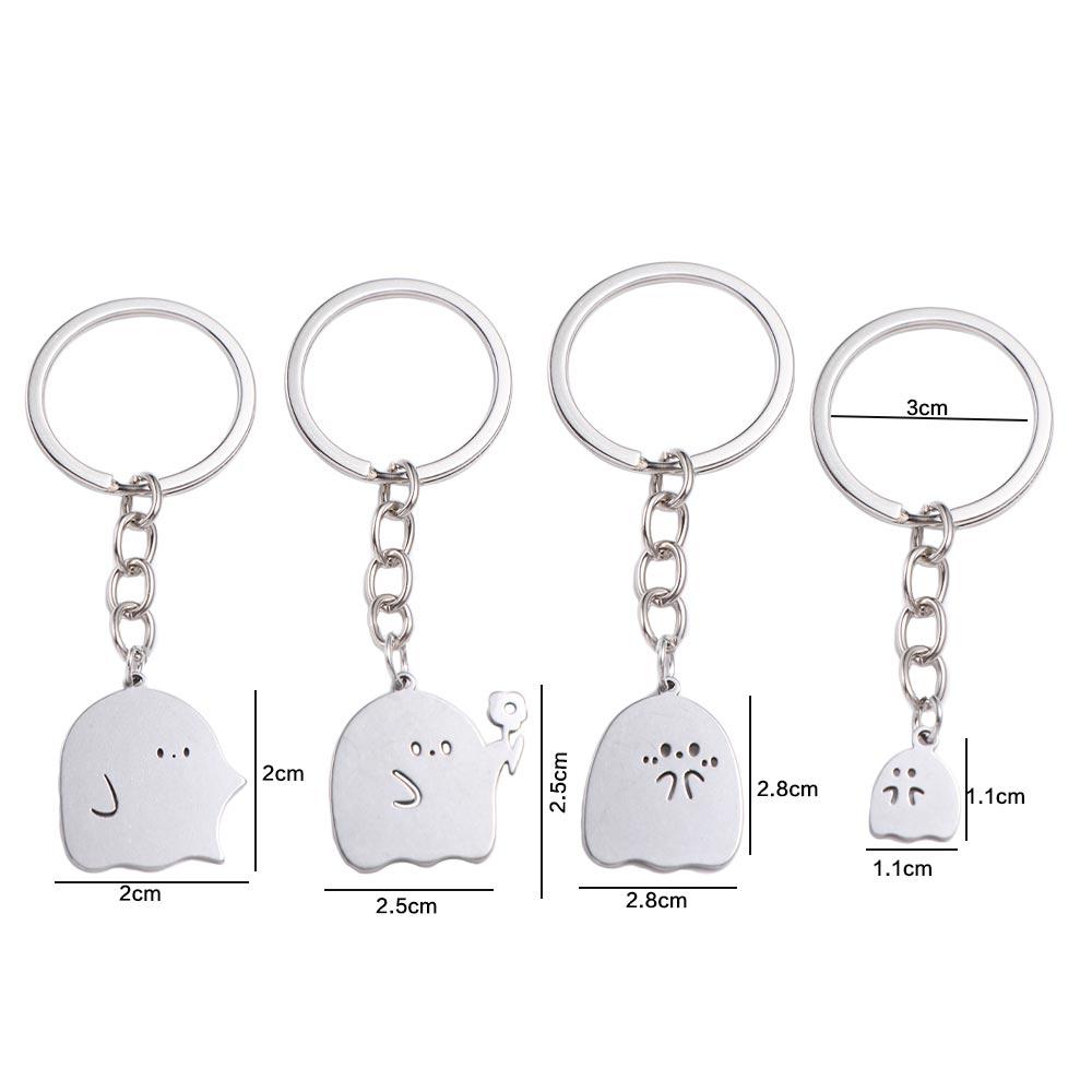 Pendants Ghost Key Chains Matching Lovers Keychain Jewelry Couple Keyring  Women Men