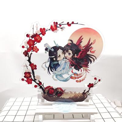 Anime Mo Dao Zu Shi akrilinis stovas, veiksmo figūrėlė Demonic Grandmaster Wei Wuxian darbalaukio stovimos lėkštės dekoravimo žaislas