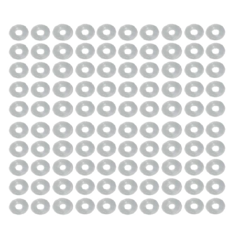 Pack of 100 Clear Disc Pads Set Earrings Back Stopper Earlobe Support Patches