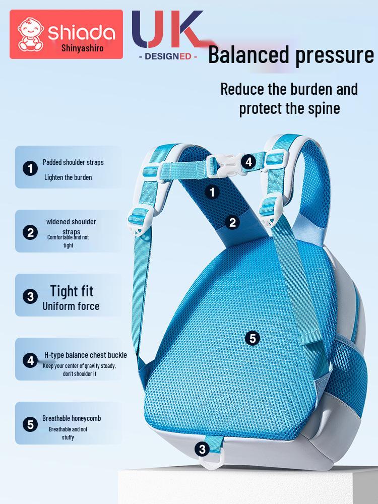 Lightweight Cartoon Kindergarten Backpack: Cute Large-Capacity, Anti-Lost Design for Boys and Girls