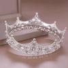 Pearl Bridal Tiara Crown Rhinestone Pageant Prom Headpiece Vintage Baroque Crown  Prom Party
