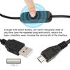 PW-015-MM 1.5m Micro USB Male to USB-A Male Cable with Power On/Off Button for DC5V Desk Lamp Fan Camera