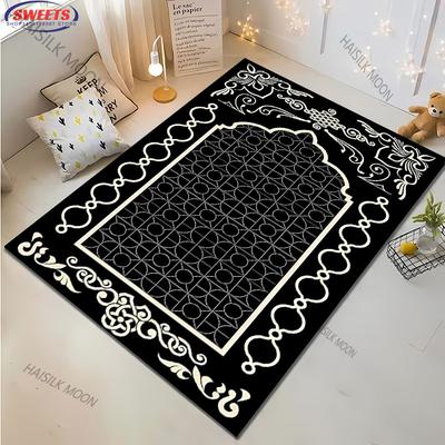 15 Size Muslim Daily Prayer Rug Living Room Bedroom Carpet Multi-scene Available Holy Islamic Gifts Beautiful Ramadan Prayer Mat