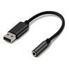 Audio Conversion Cable Adapter for External Sound Card, USB To 3.5mm USB Port - 4-pole 3.5mm Mini Jack
