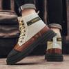 New Canvas Shoes Men's High Top Labor Protection Wear Resistant Martin Boots Breathable Site Outdoor Work Boots
