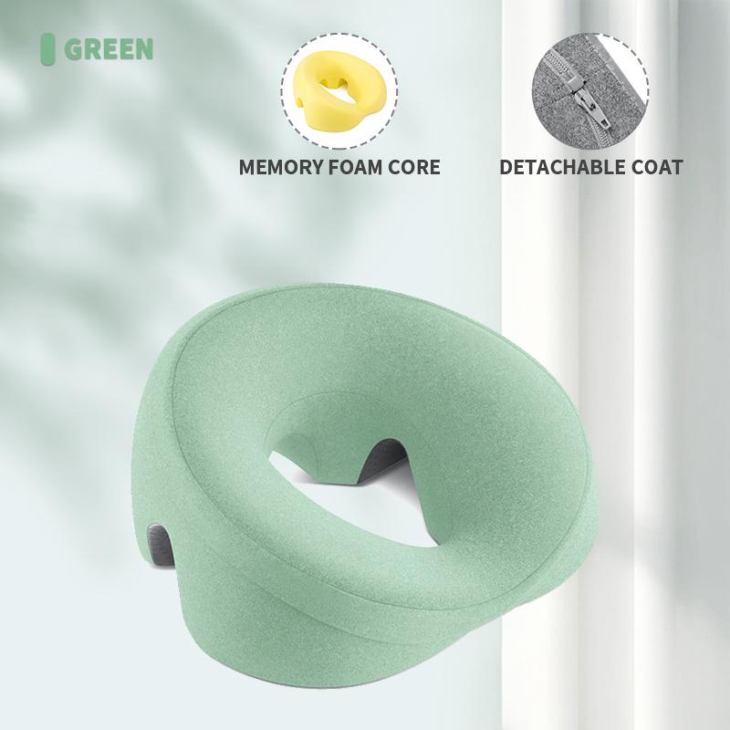 New Ergonomics Lying Down Pillow Memory Foam Breathable Head Rest Support Pillow Body Massage Face Rest Pillow for Beauty Salon