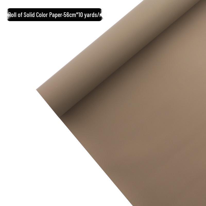Korean Style Matte Floral Wrapping Paper - Morning Mist Roll, Skin-Feel, Waterproof.