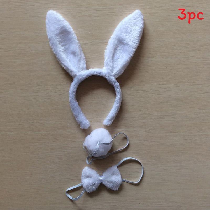 Halloween Animal Tiger Headpiece With Red Horns Demon Headband Cosplay For