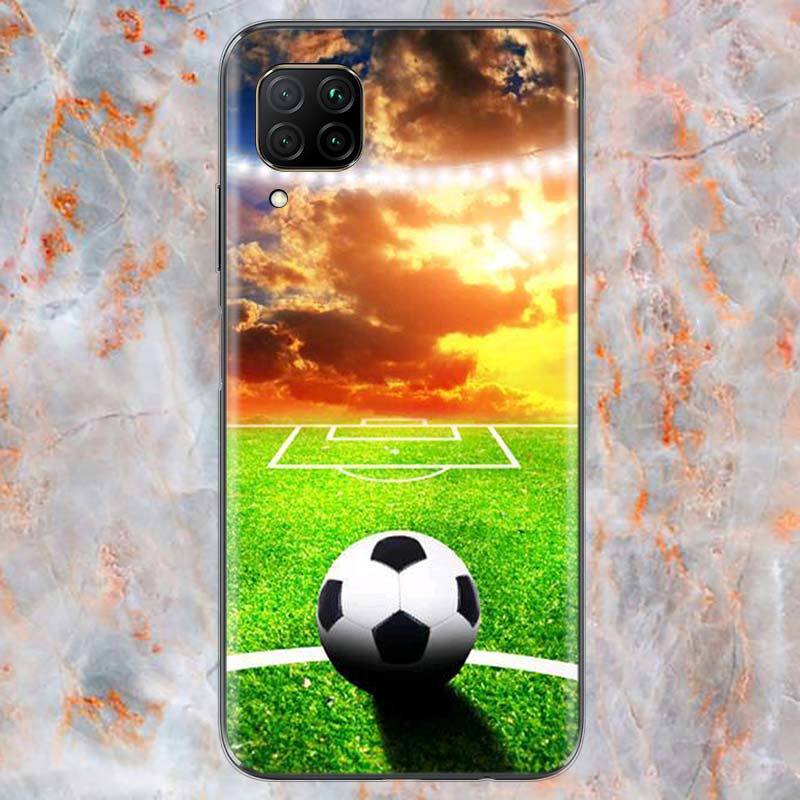 I love Fire football For Huawei Mate 40 30 20 20X 10 RS P Smart 2021 2020 Z S Pro Plus Lite 2019 Phone Case Shell