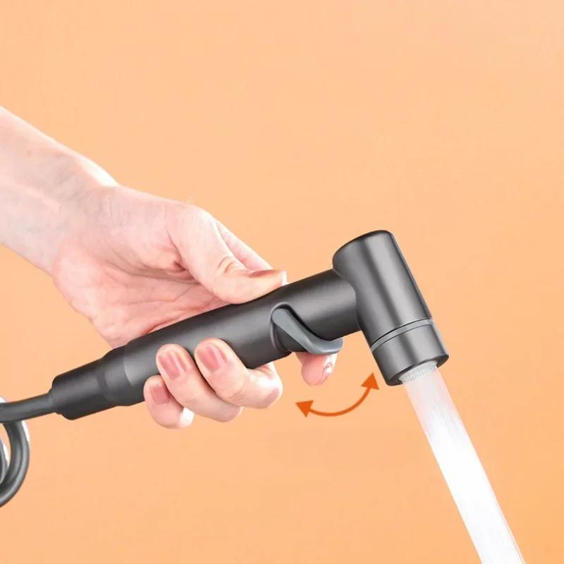 1PC Handheld Bidet Sprayer Toilet Bidet Toilet Sprayer Set Spray Water Bathroom Shower Double Outlet Angle Valve Toilet Accessories