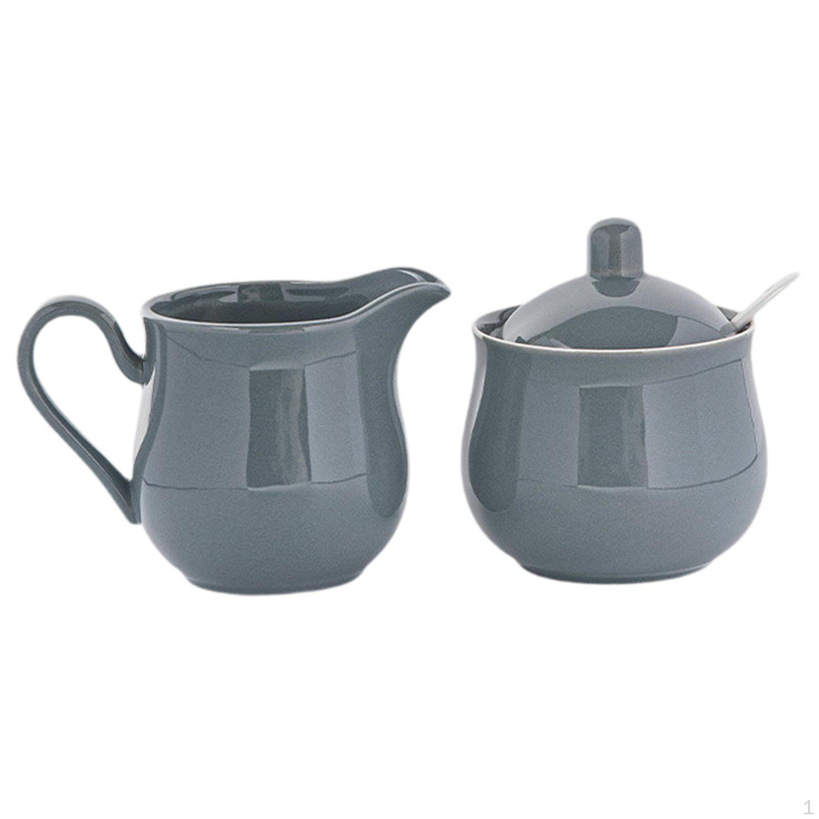 And Creamer Set, Sugar Bowl, Practical серый