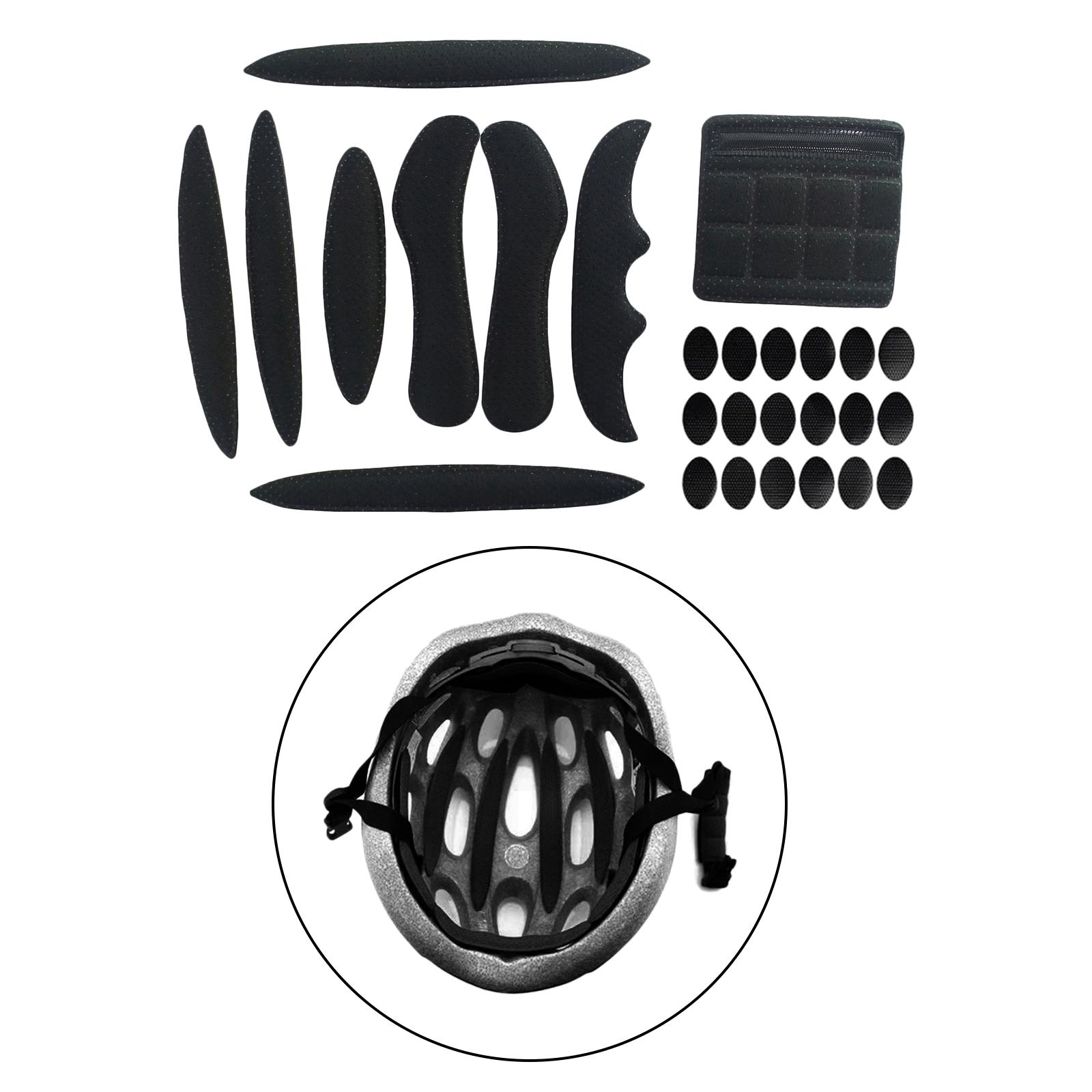 

Bike Helmet Padding Sponge Helmet Liner Foam Pads Crash Hat Cleaning Washing чорний