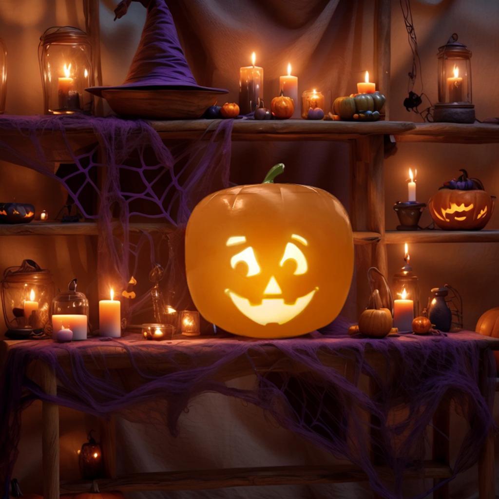 Ambient Lighting Talking Animated Pumpkin with Built in Video Projector Speaker Light Up Pumpkin Mini Ornaments DIY Accessories