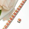 2024 DIY Personalized Shiny Classic Burger Coffee Beverage 304 Stainless Steel Italian Charm Bracelet Link 9mm * 10mm Module