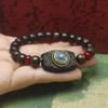Chenguibao Agarwood Rotating Bracelet Carved Six Syllable Mantra