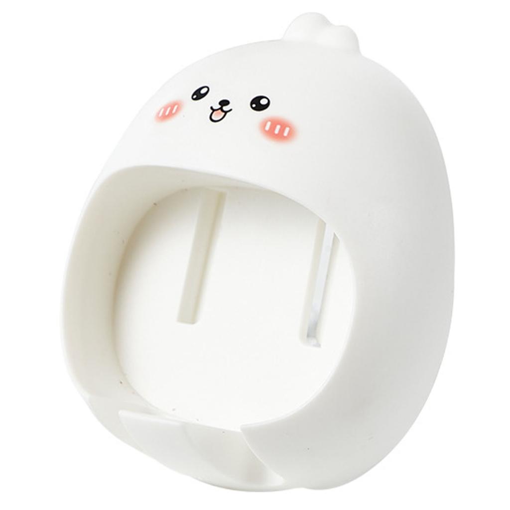 Cute Toothbrush Holder Multipurpose Punch Free Cartoon Animal Wall Mounted Toothbrush Stand for