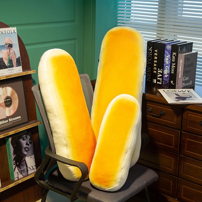 Favorite Toy Unisex Fake Baguette Simulation Bread Plush Toy Food Soft Lifelike Long Cake Quishy Simulated Super Big Milk Bun Plush Pillow