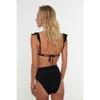 Dodatki w paski cynamonowe Szczegółowy dół od bikini Tbess22ba0027