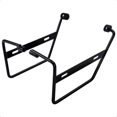 Soporte Lateral para Bolsas de Motocicleta Cross Cub Super Cub Soporte para Alforjas y Derecho '18~ 50/110 50/110 (Conjunto izquierdo, negro)