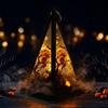 Halloween Decorations, Portable Wind Lanterns, Holiday Party Atmosphere Props Decorations, Halloween Candle Lights