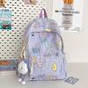 Schoolbag schoolbag girls high value ins wind large capacity junior high school high school college students simple cute campus backpack