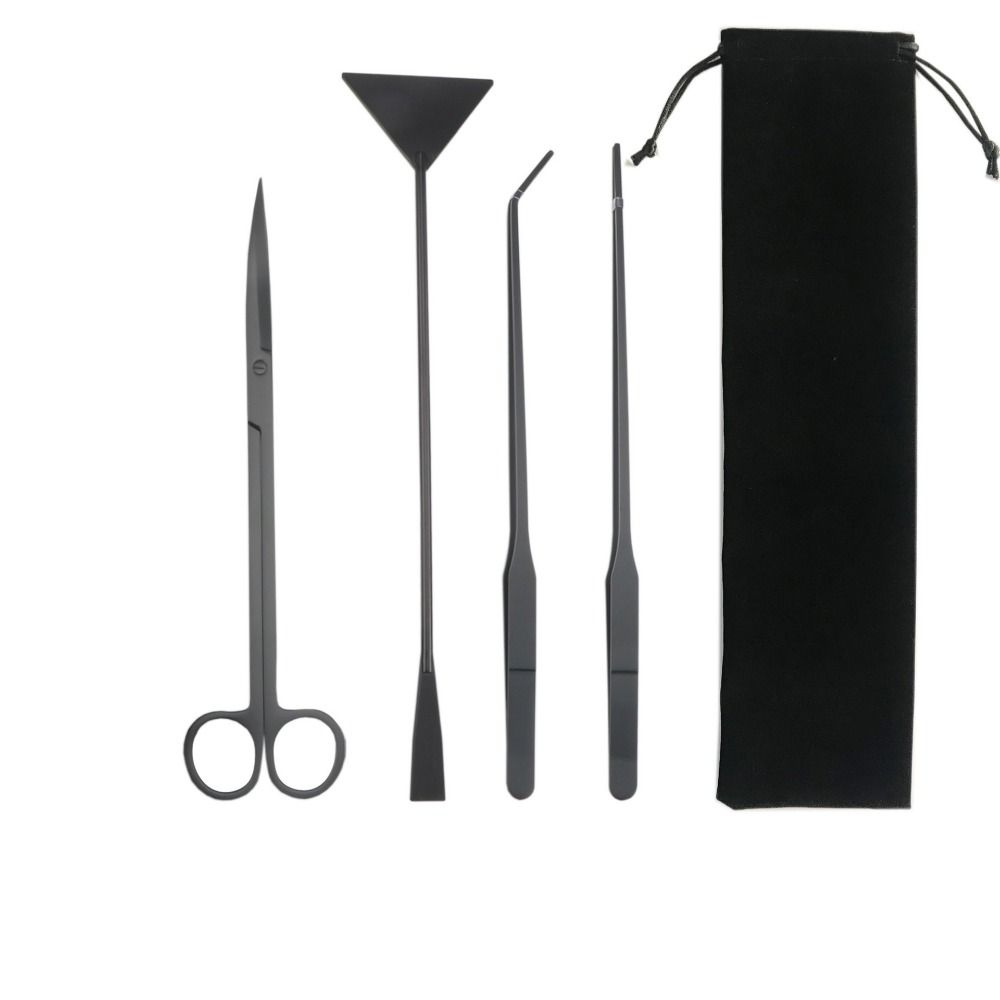 3/4/5Pcs Durable Aquascape Tools Kit Fish Tank Scissor Tweezers Tool Landscaping Equipment