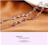 Weihua Temperament Women's Silver-Plated Amethyst Bracelet with Red Bean Charm